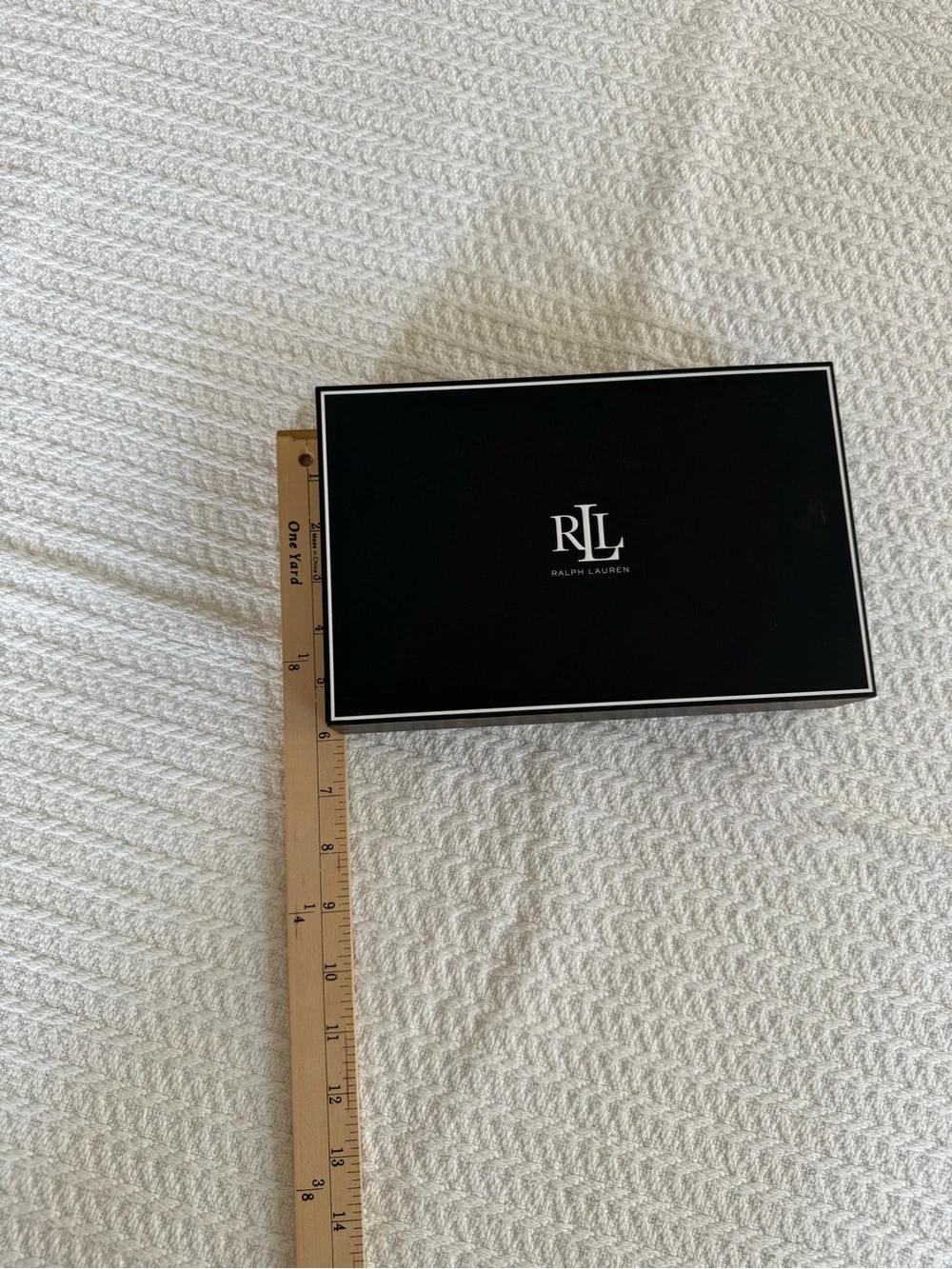Ralph Lauren Black Box with White Trim and RLL Logo